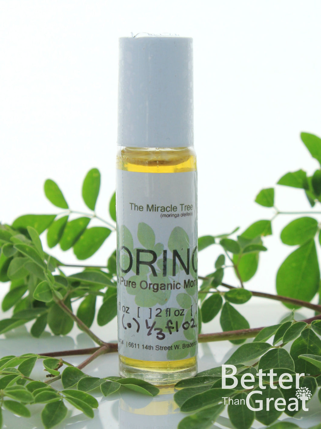 Pure Moringa Oil | On-The-Go 1/3oz Roller-Ball Bottle