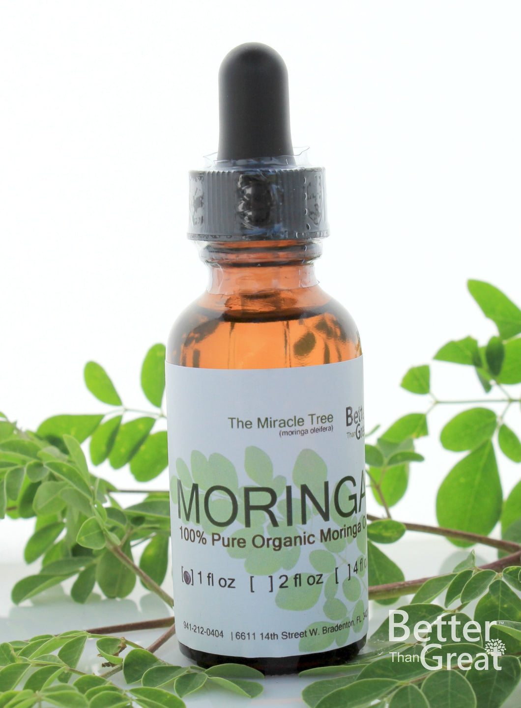 Pure Moringa Oil | 1 oz Bottle