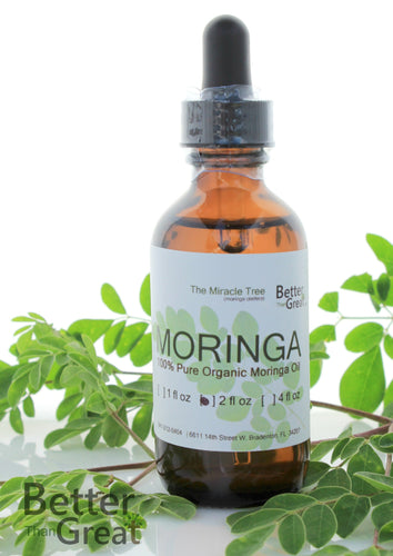 Pure Moringa Oil | 2 oz Bottle