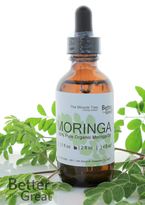 Pure Moringa Oil | 2 oz Bottle